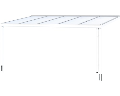 Terrassenüberdachung aus Aluminium mit Polycarbonatplatten