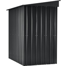 Metallgerätehaus GLOBEL Pultdach 6x4 184 x 123 cm anthrazit