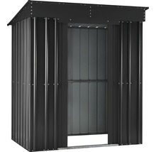Metallgerätehaus GLOBEL Pultdach 6x4 184 x 123 cm anthrazit