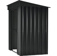 Metallgerätehaus GLOBEL Pultdach 6x4 184 x 123 cm anthrazit