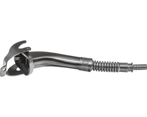 Ausgießer aus Metall mit flexiblem Schlauch