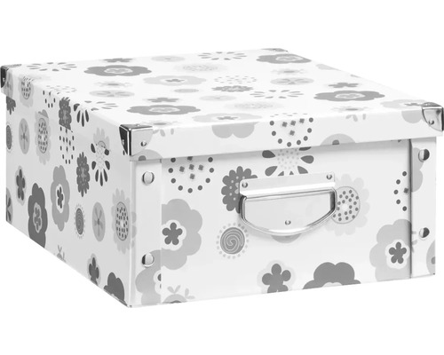 Atmosphera Kinder-Aufbewahrungsbox Mit Pompons – Grau, 29x29x29 Cm, Aus Papier Und Polyester
