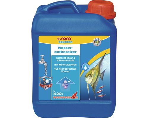Wasseraufbereiter sera aquatan 2.500 ml, entfernt Chlor und Schwermetalle, für 10.000 L Wasseraufbereiter sera aquatan 2.500 ml, entfernt Chlor und Schwermetalle, für 10.000 L