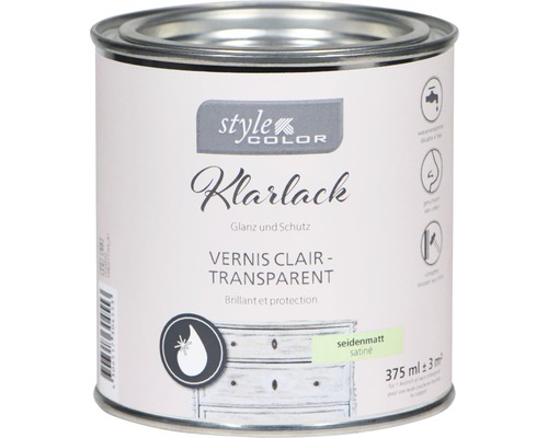 Klarlack für Kreidefarbe StyleColor seidenmatt 375ml Klarlack für Kreidefarbe StyleColor seidenmatt 375ml