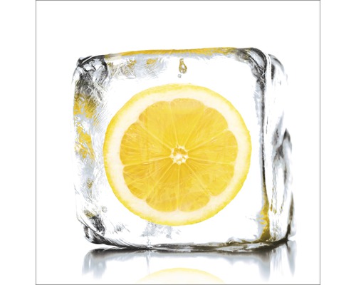 Glasbild Lemon Sorbet 50x50 cm GLA523