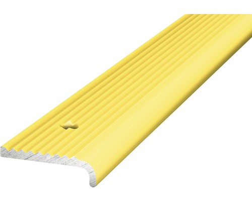 Prinz Treppenkantenprofil Alu gold gelocht 23 x 1000 mm Gelbe Treppenkantenprofil aus Metall