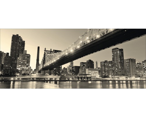Glasbild Manhattan Riverside 30x80 cm GLA709