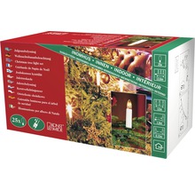 Verpackung einer Weihnachtsbaumbeleuchtung für den Innenbereich mit 25 Kerzen