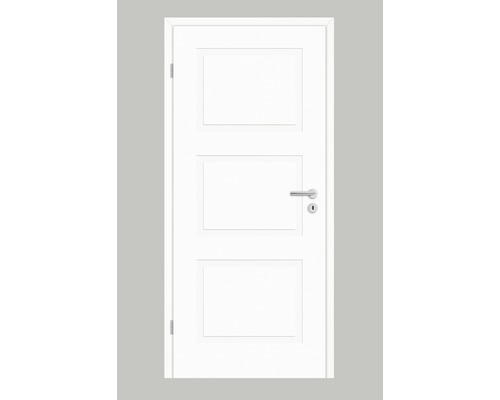 Zimmertür Pertura Mila 02 Design weiß (ähnlich RAL 9003) 61,0x198,5 cm Links
