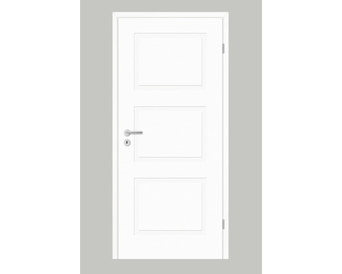 Zimmertür Pertura Mila 02 Design weiß (ähnlich RAL 9003) 98,5x198,5 cm Rechts