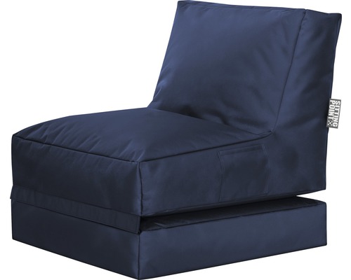 Sitzsessel Sitting Point Twist Scuba jeansblau 90x70x80 cm (ausgeklappt 180x70x60 cm)-0