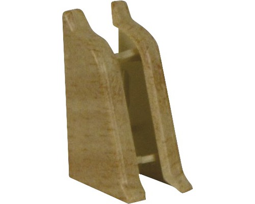 PICCANTE Endstücke für Wandabschlussprofil 37 buche parkett 39/25 (re & li) Kunststoff-Abstandhalter