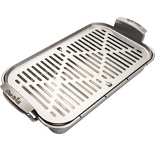 Grillschale aus Edelstahl mit Griffen