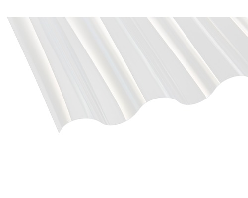 PVC Wellplatte Sinus 177/51 klar 3300 mm x 920 mm x 1,1 mm Wellplatte aus Kunststoff
