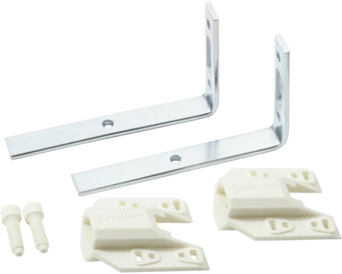 Gardinia Montageset für Innenjalousien mit Schrauben und Halterungen
