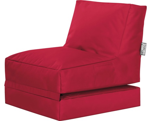 Sitzsessel Sitting Point Twist Scuba rot 90x70x80 cm (ausgeklappt 180x70x60 cm)-0