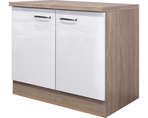 Flex Well Unterschrank mit Drehtür Valero BxTxH 100 x 60 x 86 cm weiß hochglanz zerlegt Anschlag links rechts 00007827 Flex Well Unterschrank mit Drehtür Valero BxTxH 100 x 60 x 86 cm weiß hochglanz zerlegt Anschlag links rechts 00007827