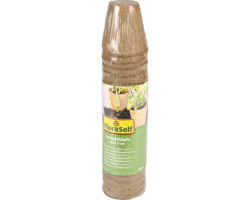 Anzuchttöpfe FloraSelf Ø 6 H 6 cm 24 Stk Anzuchttöpfe FloraSelf Ø 6 H 6 cm 24 Stk