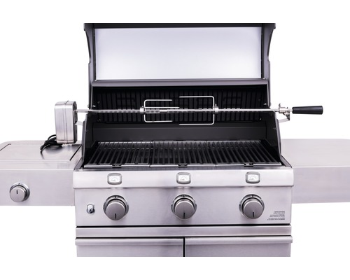 Edelstahl Grill mit Drehspieß
