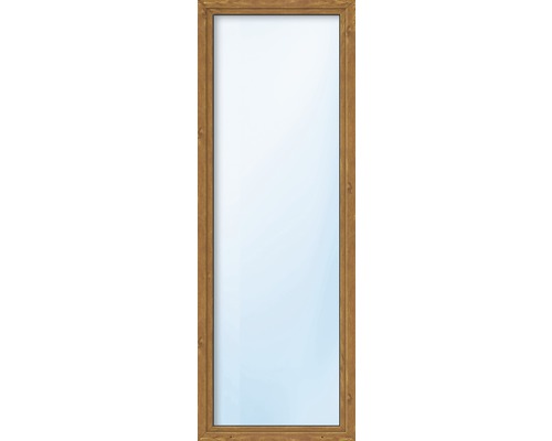 Kunststofffenster 1-flg. ARON Basic weiß/golden oak 500x1500 mm DIN Links