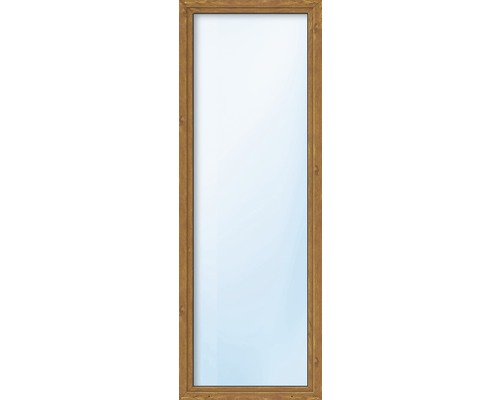 Kunststofffenster 1-flg. ARON Basic weiß/golden oak 550x1550 mm DIN Links