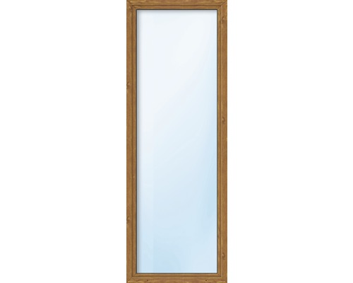 Kunststofffenster 1-flg. ARON Basic weiß/golden oak 500x1400 mm DIN Rechts