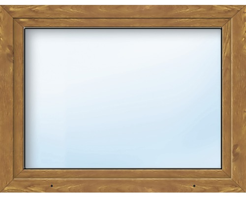 Kunststofffenster 1-flg. ARON Basic weiß/golden oak 1000x900 mm DIN Links