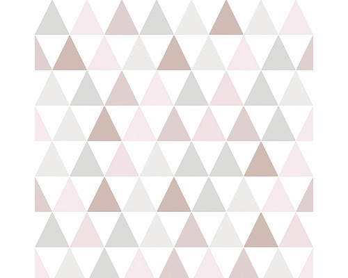 Vliestapete 103168 Kids@Home Tarek rosé gold Tapete mit geometrischem Dreiecksmuster