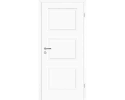 Weiße Innentür mit drei rechteckigen Kassetten