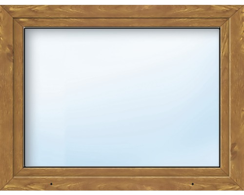 Kunststofffenster 1-flg. ARON Basic weiß/golden oak 1000x850 mm DIN Rechts
