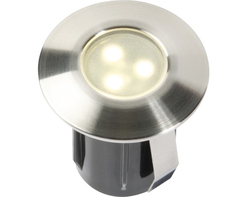 LED Einbauleuchte IP67 Erweiterung zu 3er Set 1x0,5W edelstahl 4057601 42x45 mm Einbaustrahler aus Edelstahl mit LED-Leuchtmittel