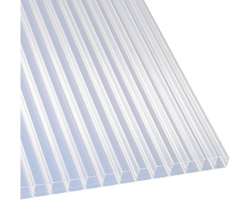 Gutta Polycarbonat Hohlkammerplatte/Stegplatte 20-16 opal weiss 2000 x 980 x 16 mm