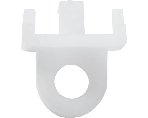 Feststeller für Aluminium-Vorhangschiene und Aluminiumschiene 13 mm weiß 6 Stk. Gardinenröllchen aus Kunststoff
