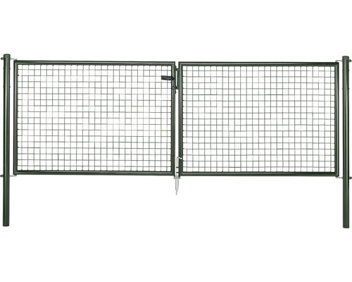 Wellengittertor ALBERTS 300 x 100 cm grün Wellengittertor ALBERTS 300 x 100 cm grün