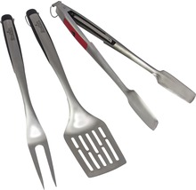 Grillbesteckset mit Wender, Zange und Gabel