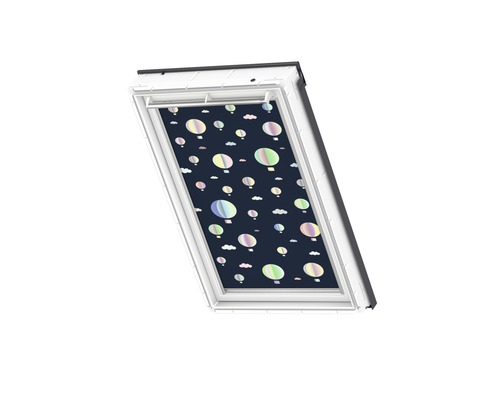 Dachfenster mit Himmelsmotiv-Rollo