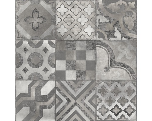 Dekorfliese Eternity Gare du Nord Cortina 60 x 60 cm Muster aus neun Fliesen mit verschiedenen Designs