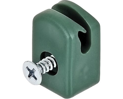 Spanndrahthalter mit Schraube 10 Stück, grün-0