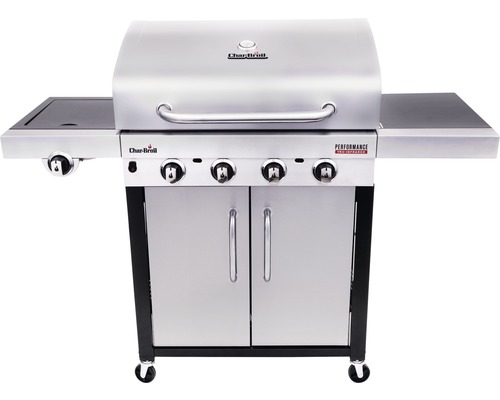 Char-Broil Gasgrill mit vier Brennern, Seitenablagen und Unterschrank