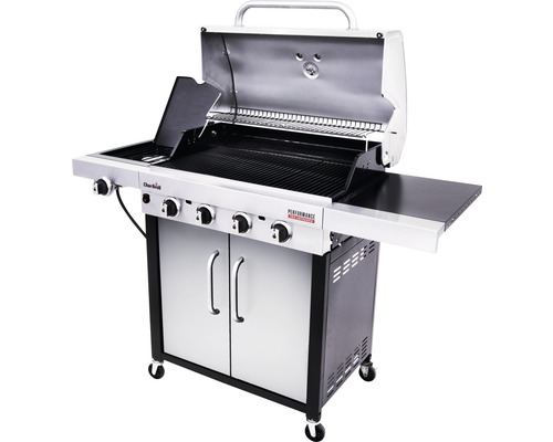 Char-Broil Gasgrill mit vier Brennern, Ablageflächen und Unterschrank