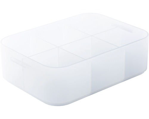 Box Pure A6 mit Unterteilung transparent