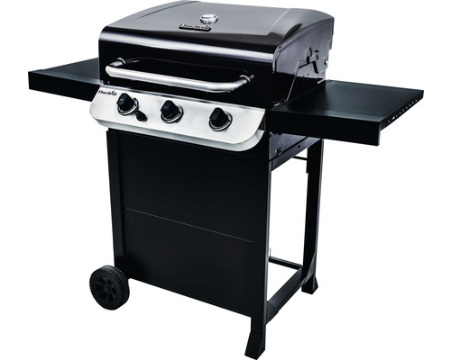 Gasgrill mit drei Brennern und Ablageflächen