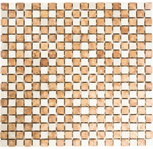 Mosaikfliese aus Marmor in Schachbrettmuster