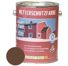 HORNBACH Holzfarbe Wetterschutzfarbe braun 2,5 L