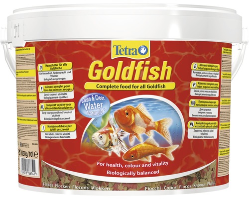 Teichfutter Tetra Goldfish 10 l Tetra Goldfish Komplettfutter für alle Goldfische im Eimer