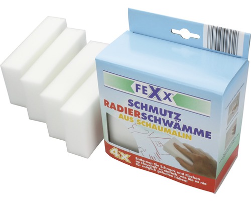 FEXX Schmutz Radiererschwämme mit Verpackung