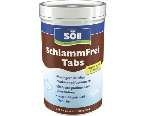 Schlammentferner Söll SchlammFrei Tabs 6 Tabletten Söll SchlammFrei Tabs für bis zu 6 Quadratmeter Teichgrund