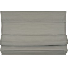 Graues Faltrollo zur Fensterdekoration
