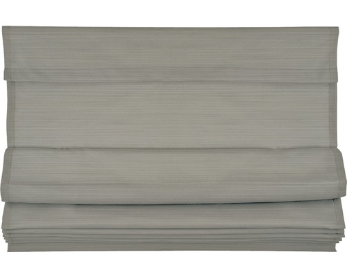 Graues Faltrollo zur Fensterdekoration