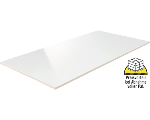 Weiße Fliese mit dem Hinweis Preisvorteil bei Abnahme voller Palette